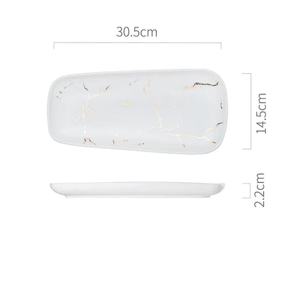 Nordic Style Fish Plate - Creative Ceramic Dish