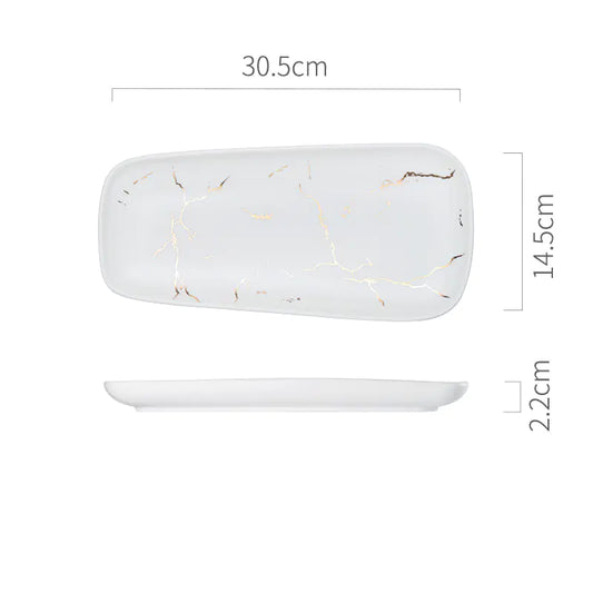 Nordic Style Fish Plate - Creative Ceramic Dish